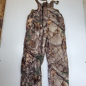 RedHead Youth XL Realtree Camo Insulated Hunting Bib Overalls Water& Windproof